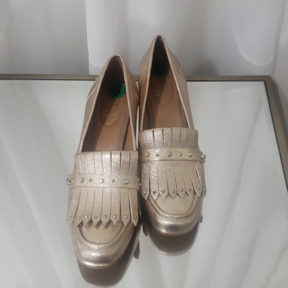 Brand New Franco Sarto Gold Lauryn Loafers